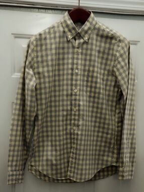 J. CREW MEN'S PLAID-CHECKS COTTON REGULAR FIT LONG SLEEVE SHIRT SIZE S NWOT